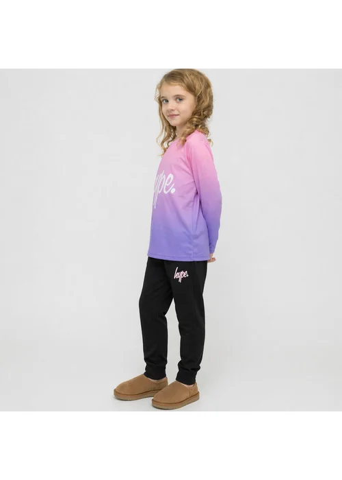 Hype Girls Balck Incept Joggers (7-14 Years) - 9-10 Yrs Image 2