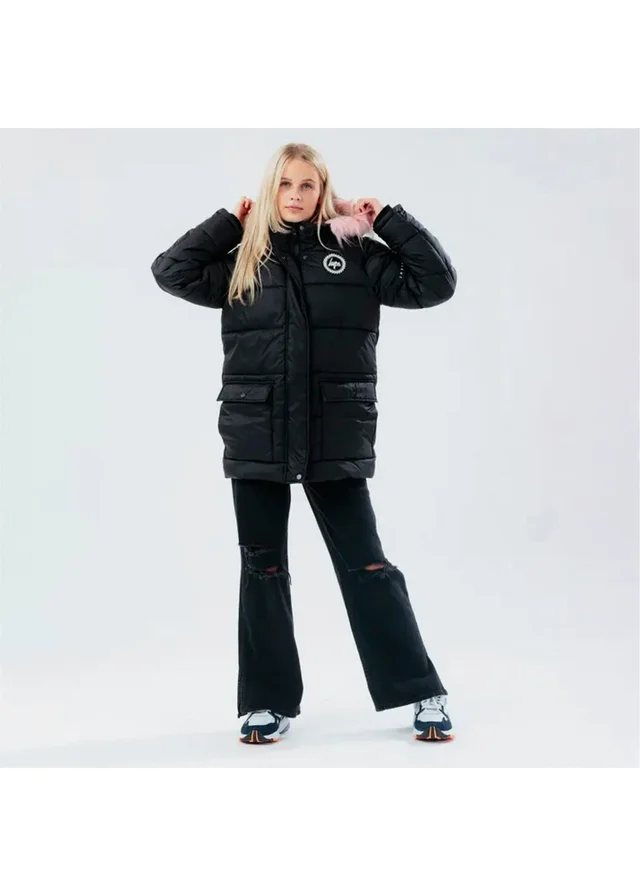 Hype Girls Black Explorer Winter Coat (5-14 Years)