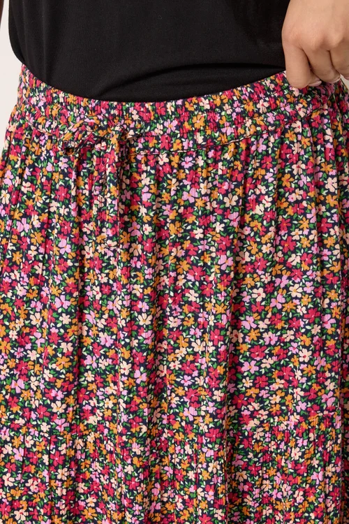 M&Co Petite Pink Ditsy Floral Maxi Skirt - 8 Image 4