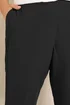 Evans Curve Black Wide Leg Formal Trousers - 20/l27 Image 4