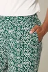 M&Co Green Abstract Print Wide Leg Trousers - 8/L27 Image 4