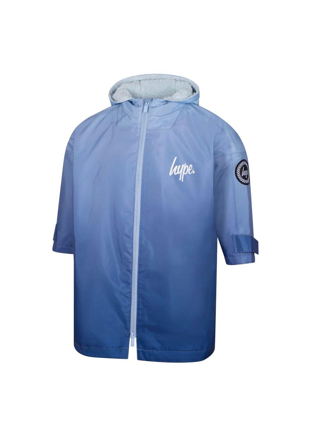Hype Kids Blue Hanging Robe Fleece Warm Swim Coat (3-13 Years) - 5-9 yrs Image 1
