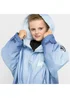 Hype Kids Blue Hanging Robe Fleece Warm Swim Coat (3-13 Years) - 5-9 yrs Image 2