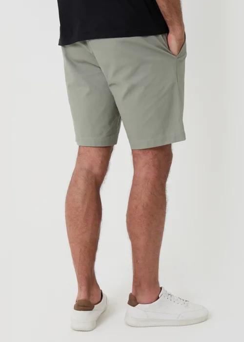 Threadbare Soft Green Cotton Regular Fit Stretch Chino Shorts - 36/L32 Image 2