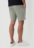 Threadbare Soft Green Cotton Regular Fit Stretch Chino Shorts - 36/L32 Image 2