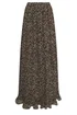 Long Tall Sally Brown Leopard Print Pleated Maxi Skirt - 12 Image 5