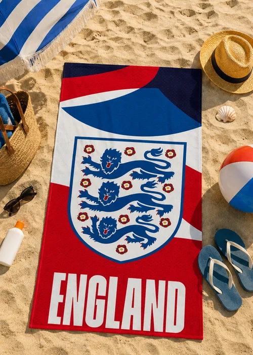 England FA Red Towel - One Size Image 1