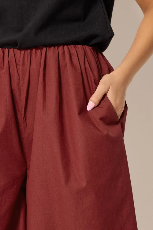 PixieGirl Petite Red Poplin Culottes - 12 Image 5
