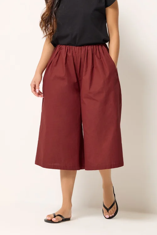 PixieGirl Petite Red Poplin Culottes - 12 Image 3