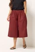 PixieGirl Petite Red Poplin Culottes - 12 Image 3