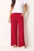 PixieGirl Petite Pink & Red Stripe Wide Leg Trousers - 18/l27 Image 3