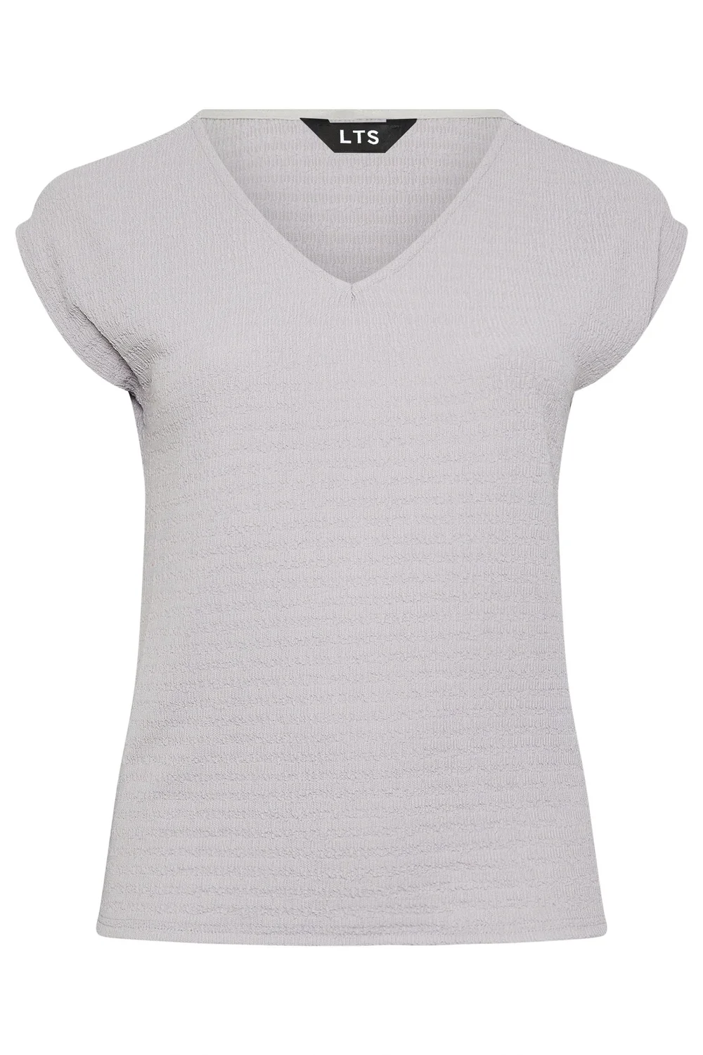 Long Tall Sally Light Grey Textured Top - 18 Image 5