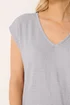 Long Tall Sally Light Grey Textured Top - 18 Image 4