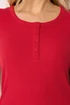 Long Tall Sally Red Ribbed T-Shirt - 22-24 Image 4