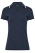 Long Tall Sally Navy Blue Contrast Collar Polo Top - 14 Image 5