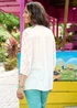 Cotton Traders Ivory 3/4 Sleeve Broderie Blouse - 20 Image 3