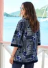 Cotton Traders Navy Printed Kimono - 18 Image 3