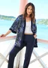Cotton Traders Navy Printed Kimono - 18 Image 1