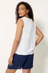 M&Co White Button Through Sleeveless Blouse - 14 Image 3
