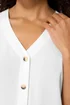 M&Co White Button Through Sleeveless Blouse - 14 Image 4