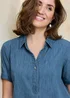Cotton Traders Stonewash Denim Knee Length Dress - 20 Image 4