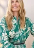 Cotton Traders Emerald Printed Maxi Shirt Dress - 10 Image 4