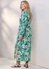 Cotton Traders Emerald Printed Maxi Shirt Dress - 10 Image 3