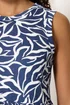 M&Co Navy Blue Abstract Print Cotton Tiered Maxi Dress - 16 Image 5