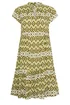 PixieGirl Petite Green Abstract Smock Midi Dress - 16 Image 5