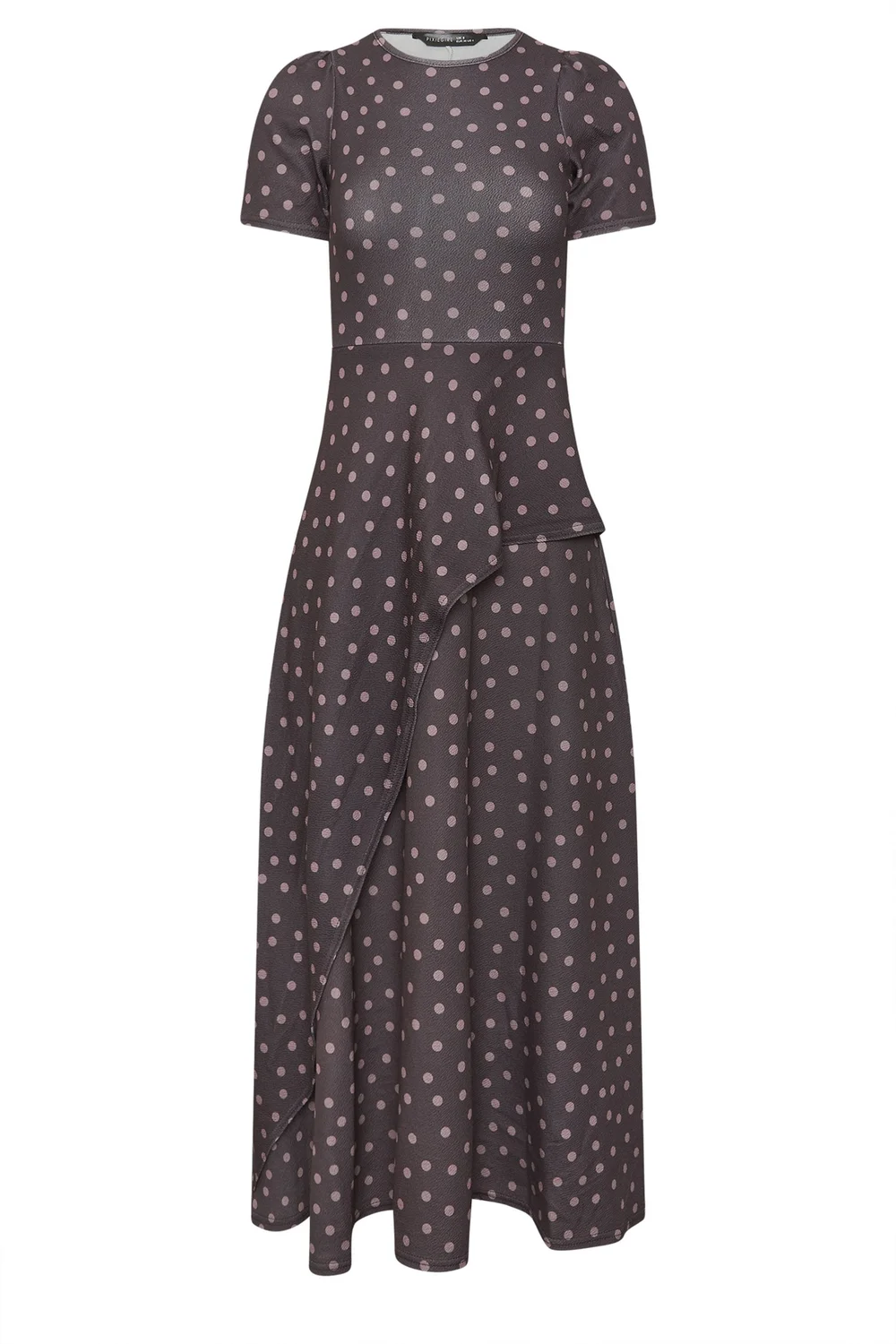 PixieGirl Petite Chocolate Brown Spot Maxi Dress - 12 Image 5