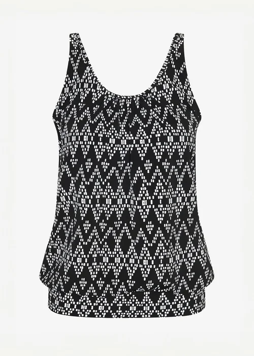 Cotton Traders Black Scoop Neck Tankini Top - 14 Image 4