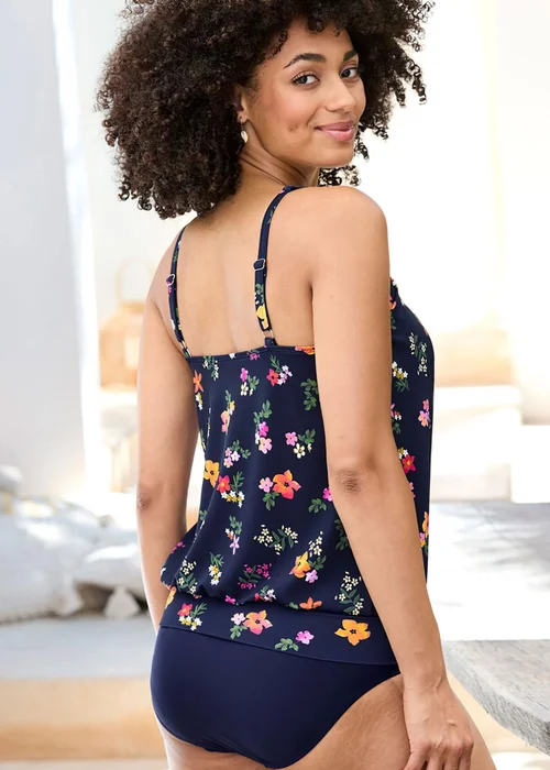 Cotton Traders Tangerine Scoop Neck Tankini Top - 16 Image 2