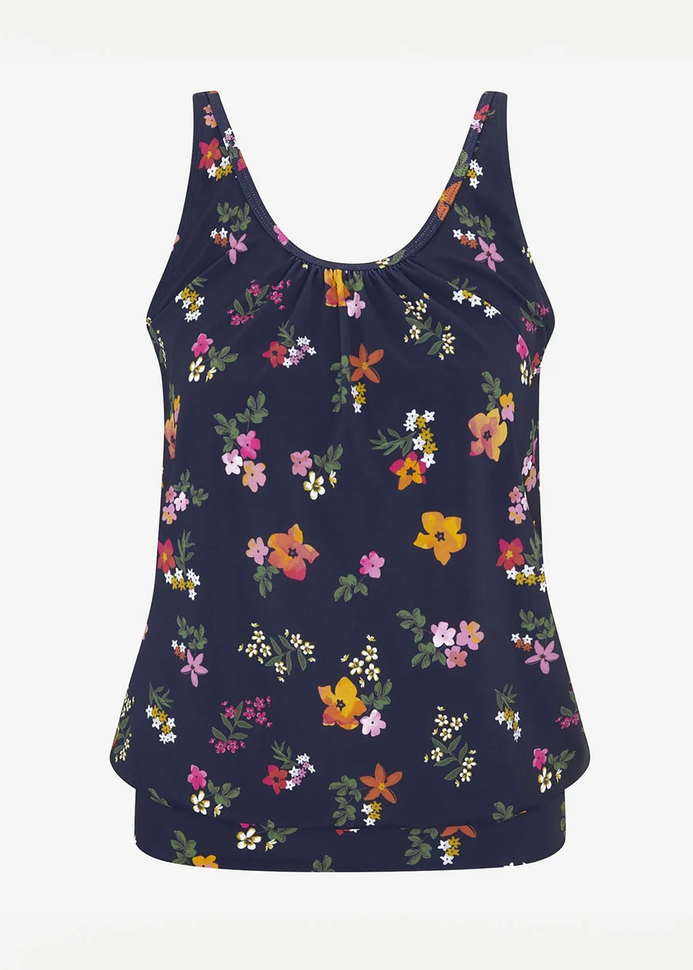 Cotton Traders Tangerine Scoop Neck Tankini Top - 16 Image 4