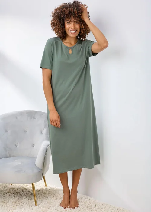 Cotton Traders Multi 2 Pack Cutout Detail Nightdresses - 14-16 Image 2