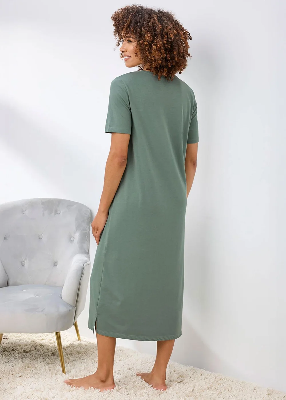 Cotton Traders Multi 2 Pack Cutout Detail Nightdresses - 14-16 Image 3