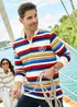 Cotton Traders Multi Men's Heritage Long Sleeve Rugby Shirt - XL Image 1