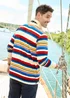 Cotton Traders Multi Men's Heritage Long Sleeve Rugby Shirt - XL Image 3