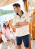 Cotton Traders Beige Men's Heritage Short Sleeve Rugby Shirt - L Image 1