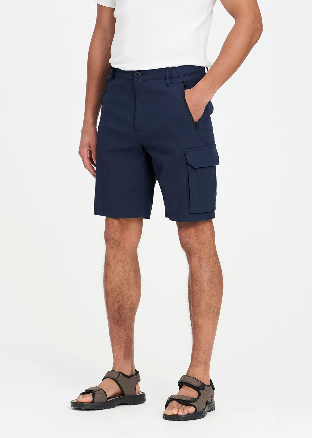 Cotton Traders Midnight Blue Quick Dry Stretch Action Shorts - 42 Image 2
