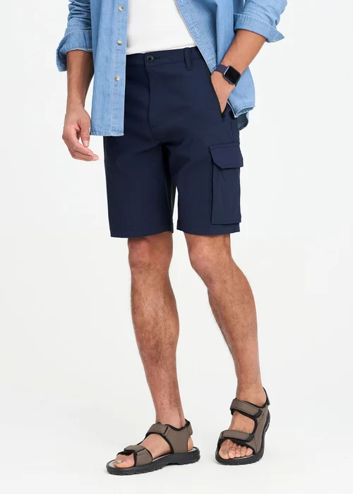 Cotton Traders Midnight Blue Quick Dry Stretch Action Shorts - 42 Image 1