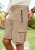 Cotton Traders Tan Quick Dry Stretch Action Shorts - 32 Image 1