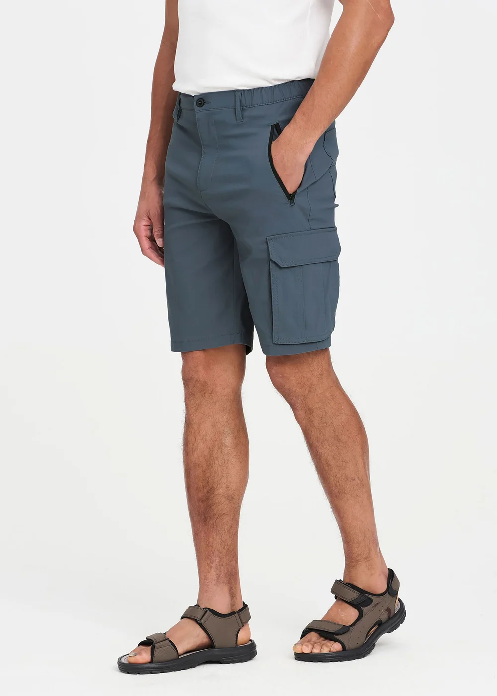 Cotton Traders Ash Quick Dry Stretch Action Shorts - 46 Image 2