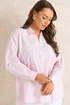 Evans Curve Pink Stripe Embroidered Shirt - 22-24 Image 1