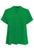 Evans Curve Green Short Sleeve Utility Blouse - 22-24 Image 5