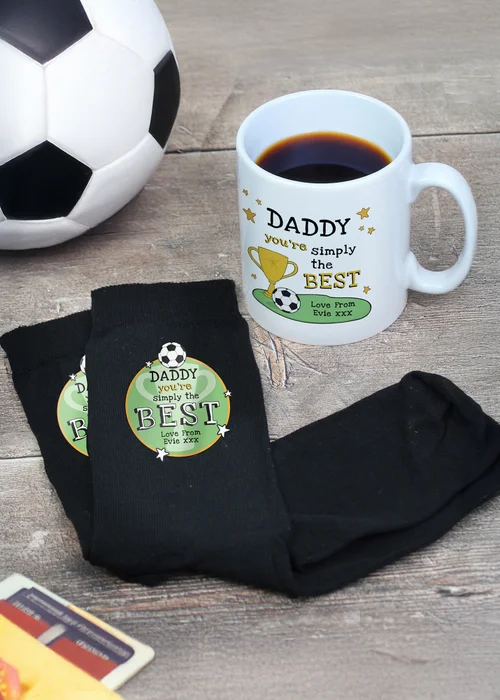Personalised Memento Company Simply The Best Mug & Socks Set - One Size Image 2
