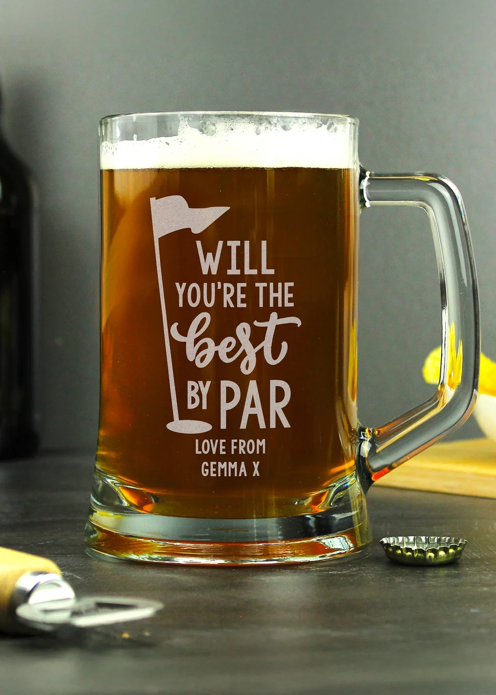 Personalised Memento Company Best By Par Tankard - One Size Image 3