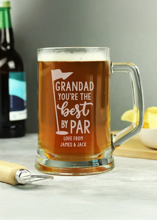 Personalised Memento Company Best By Par Tankard - One Size Image 1