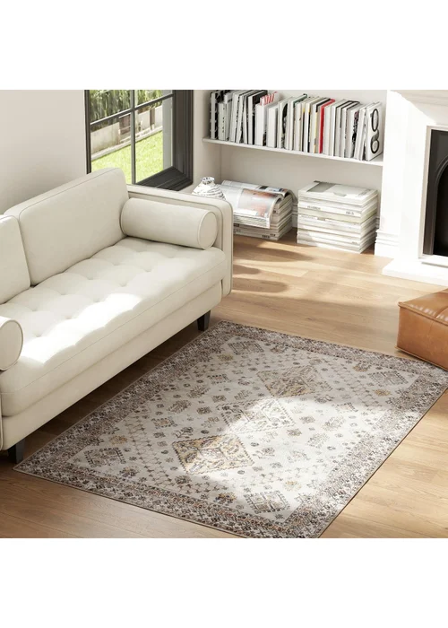 HOMCOM Flannel Non-Slip Washable Rug for Living Room, 170 x 120 cm - One Size Image 2