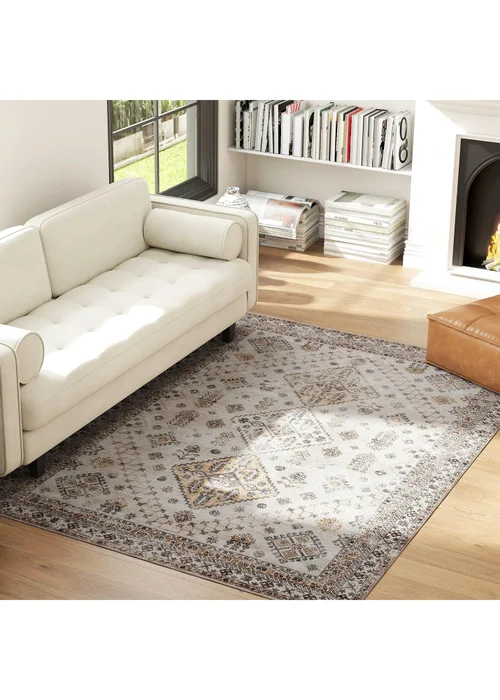 HOMCOM Flannel Non-Slip Washable Rug for Living Room, 230 x 160 cm - One Size Image 2