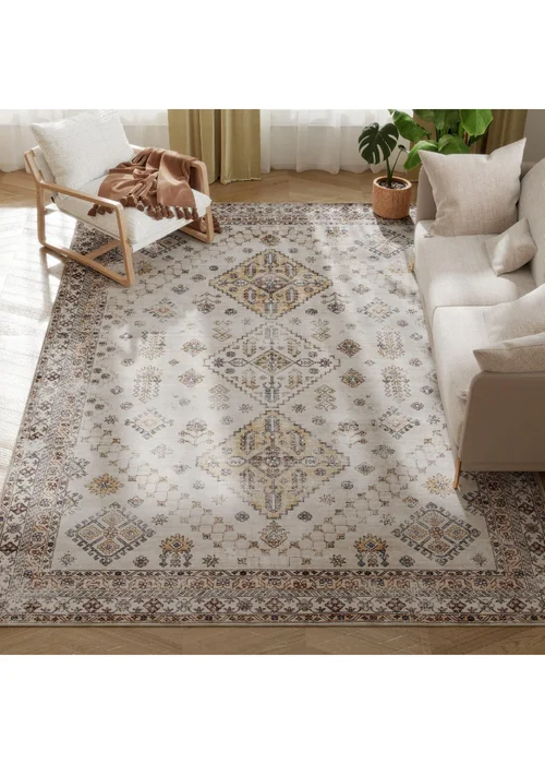 HOMCOM Flannel Non-Slip Washable Rug for Living Room, 290 x 200 cm - One Size Image 1